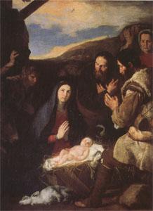 Jusepe de Ribera The Adoration of the Shepherds (mk05) Sweden oil painting art